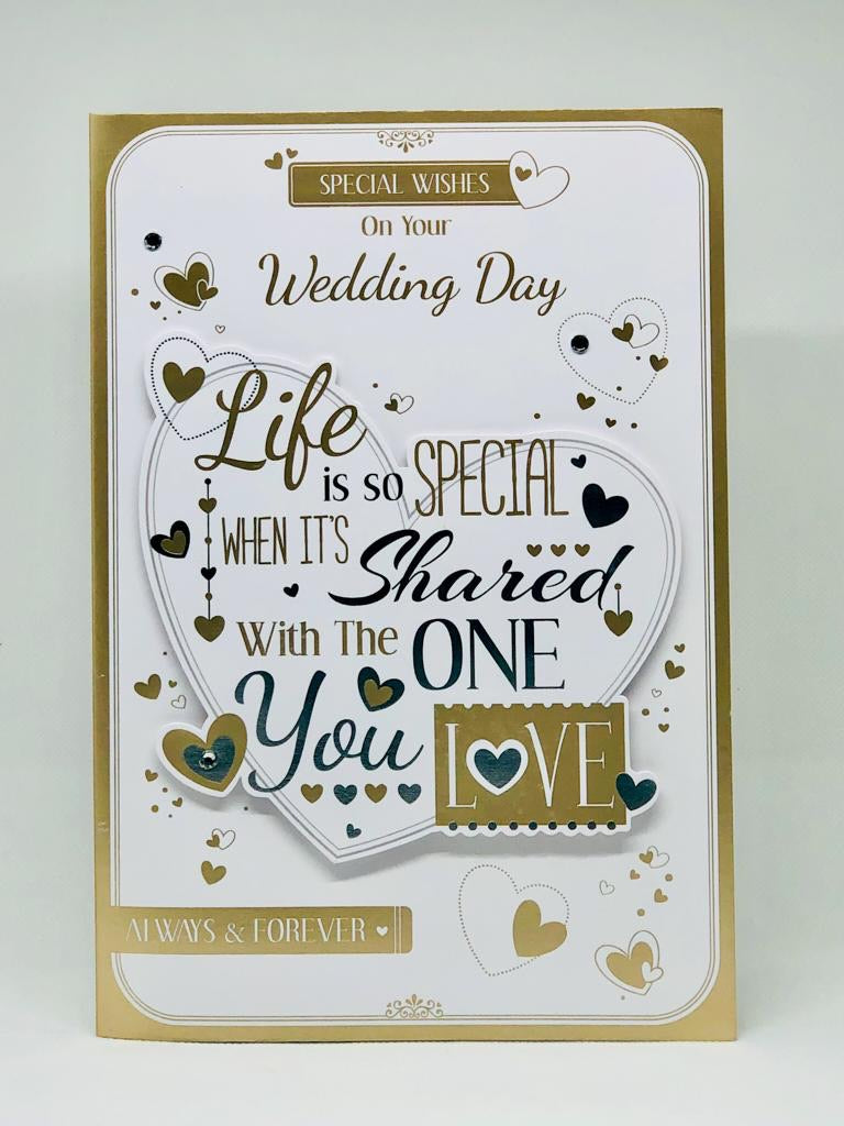 Special Wishes Large Wedding Card With Box