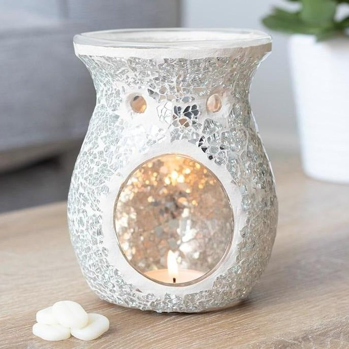 Silver Mosaic Crackle l Burner